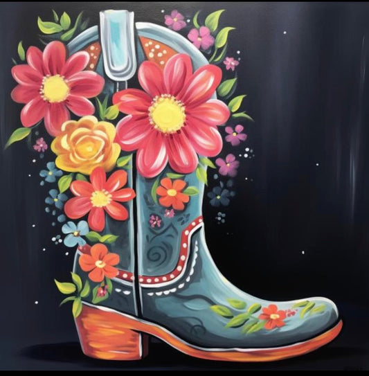 Art Bar: 6/15 Andrea Manciet Art Cowboy Boot Paint Night!